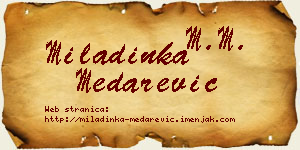 Miladinka Medarević vizit kartica